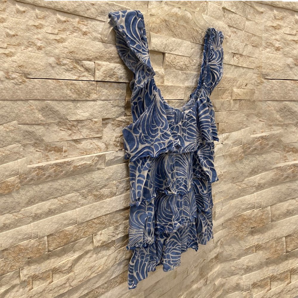 EXPRESS SLEEVELESS RUFFLED TOP - Size: M - Picture 3 of 4